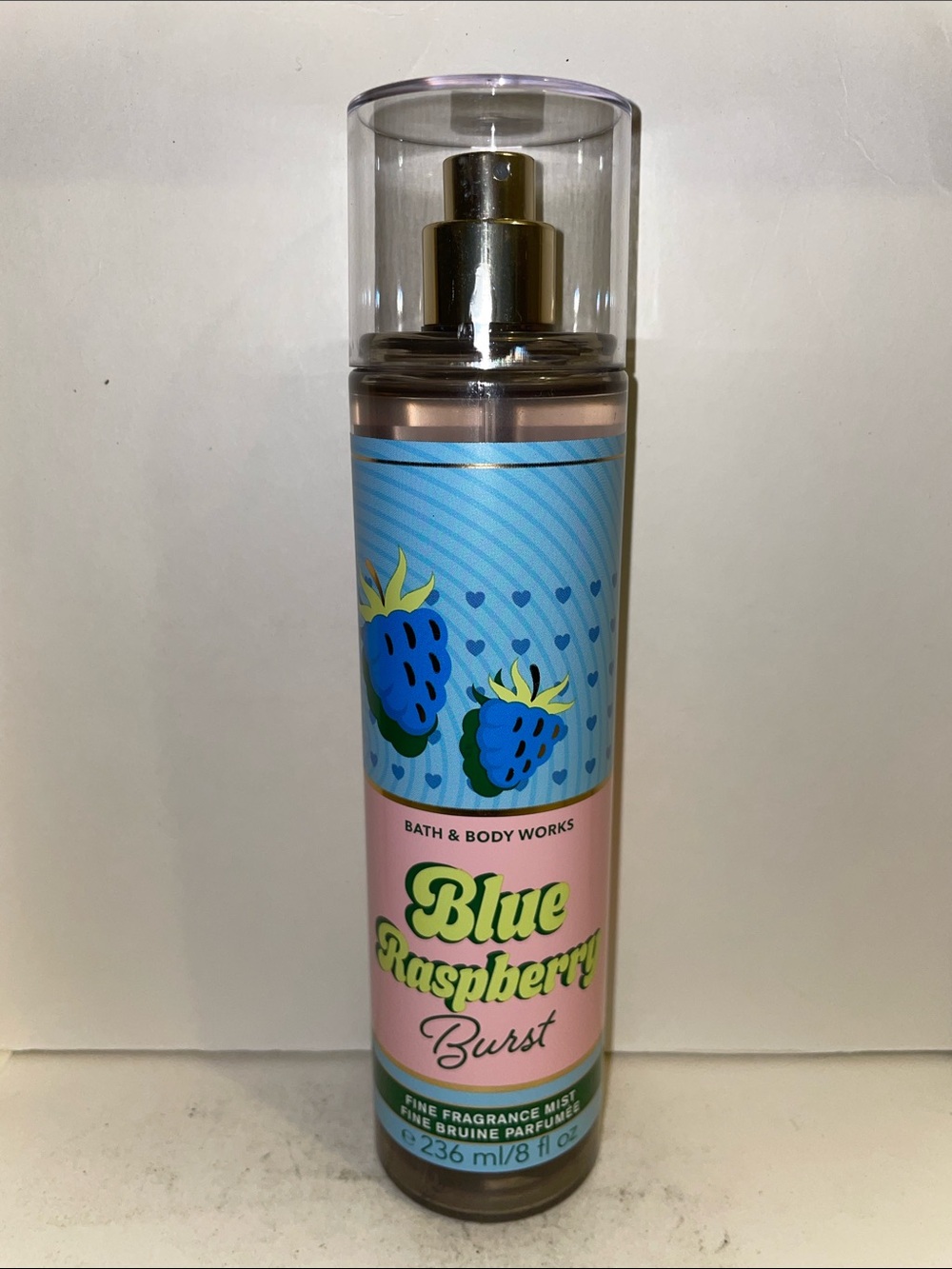 Bath & Body Works Blue Raspberry Burst Fragrance Mist 8oz Discontinued New